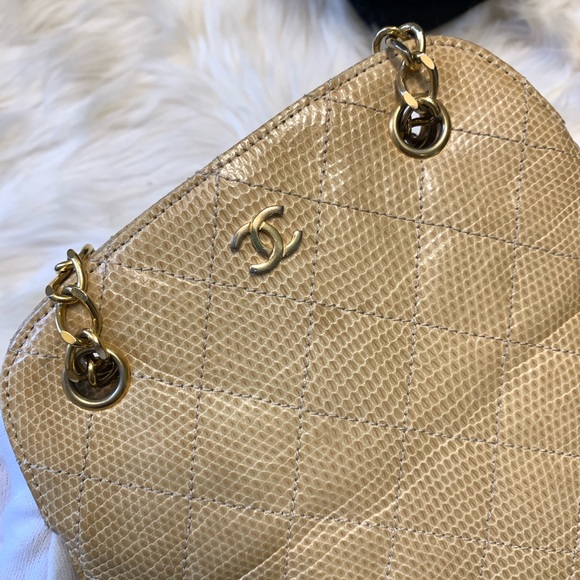 Vintage Chanel lizard skin mini chain bag - Picture 11 of 11